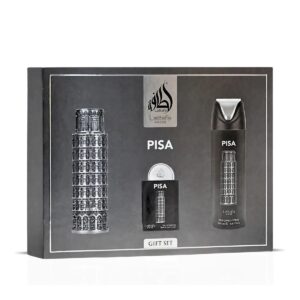 Lattafa Pride Pisa 3-teiliges Eau de Parfum Geschenkset für Herren