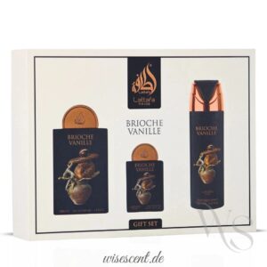 Lattafa Pride Brioche Vanille 3-teiliges Eau de Parfum Geschenkset (Unisex)